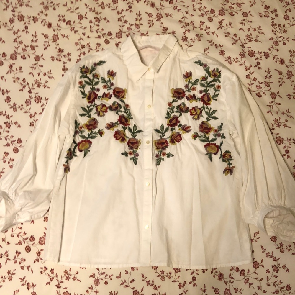 Zara Trafuluc Collection Embroidered Top - Picture 3 of 4